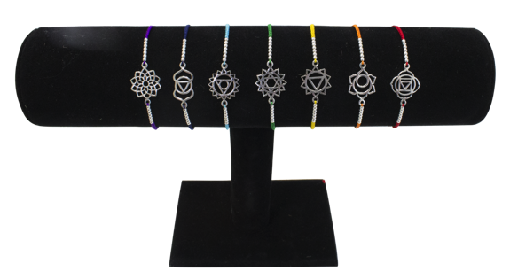 Bracelet cordon ajustable en coton - Chakra Muladhara 1