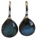 Boucles d'oreilles Labradorite Argent 925 Bombées 1