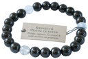 Bracelet Shungite et Cristal de roche Perles rondes 8 mm 1