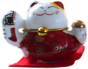 Ensemble de 5 Chats Maneki Neko en porcelaine 2