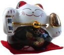 Ensemble de 5 Chats Maneki Neko en porcelaine 3