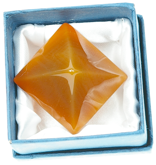 Pyramide Cornaline Chauffée - Pièce 30 mm 1
