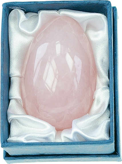 Oeuf Quartz rose - Pièce de 30 x 45 mm 1