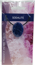 Collier Sodalite Pierre ovale percée Cordon noir 1