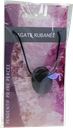 Collier Agate Rubanée Pierre ovale percée Cordon noir 1