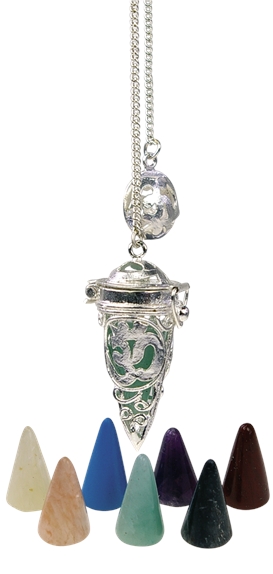 Pendule Cage Om avec 7 Pierres Interchangeables 1