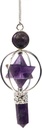 Pendule Merkaba 3 Pierres en Améthyste 1