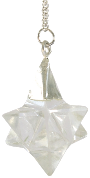 Pendule Merkaba en Cristal de Roche 1