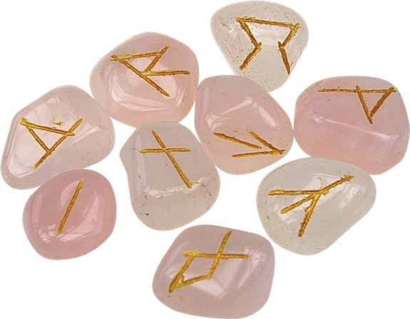 Runes en Quartz Rose 1