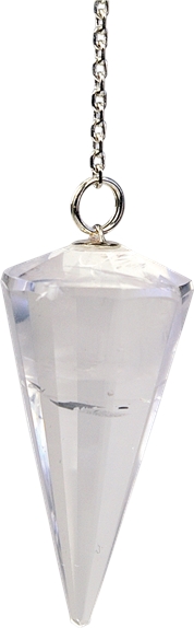 Pendule à Facettes en Quartz Naturel 1