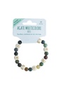 Bracelet Agate Multicolore Perles rondes 8 mm et Perles bois 1 cm 1