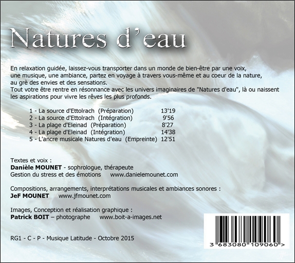 Natures d'eau - Relaxations guidées - CD 1