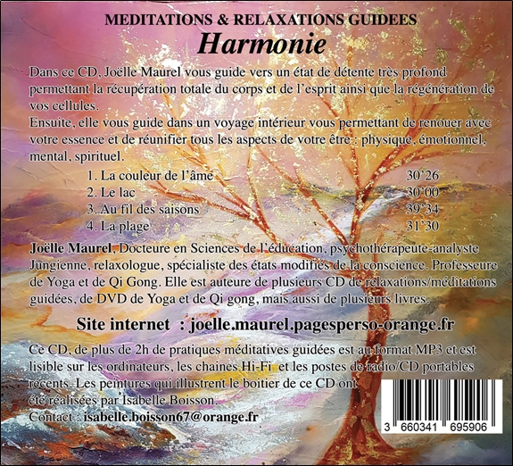 Méditations & Relaxations guidées - Harmonie - CD 1