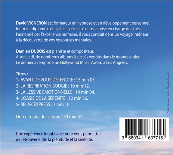 Serein'Hypnose - Retrouvez la sérénité grâce à l'hypnose - CD 1