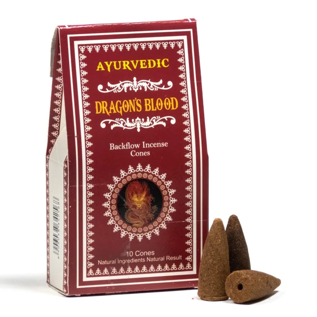 Cônes déncens à refoulement Ayurvedique sang du dragon 0