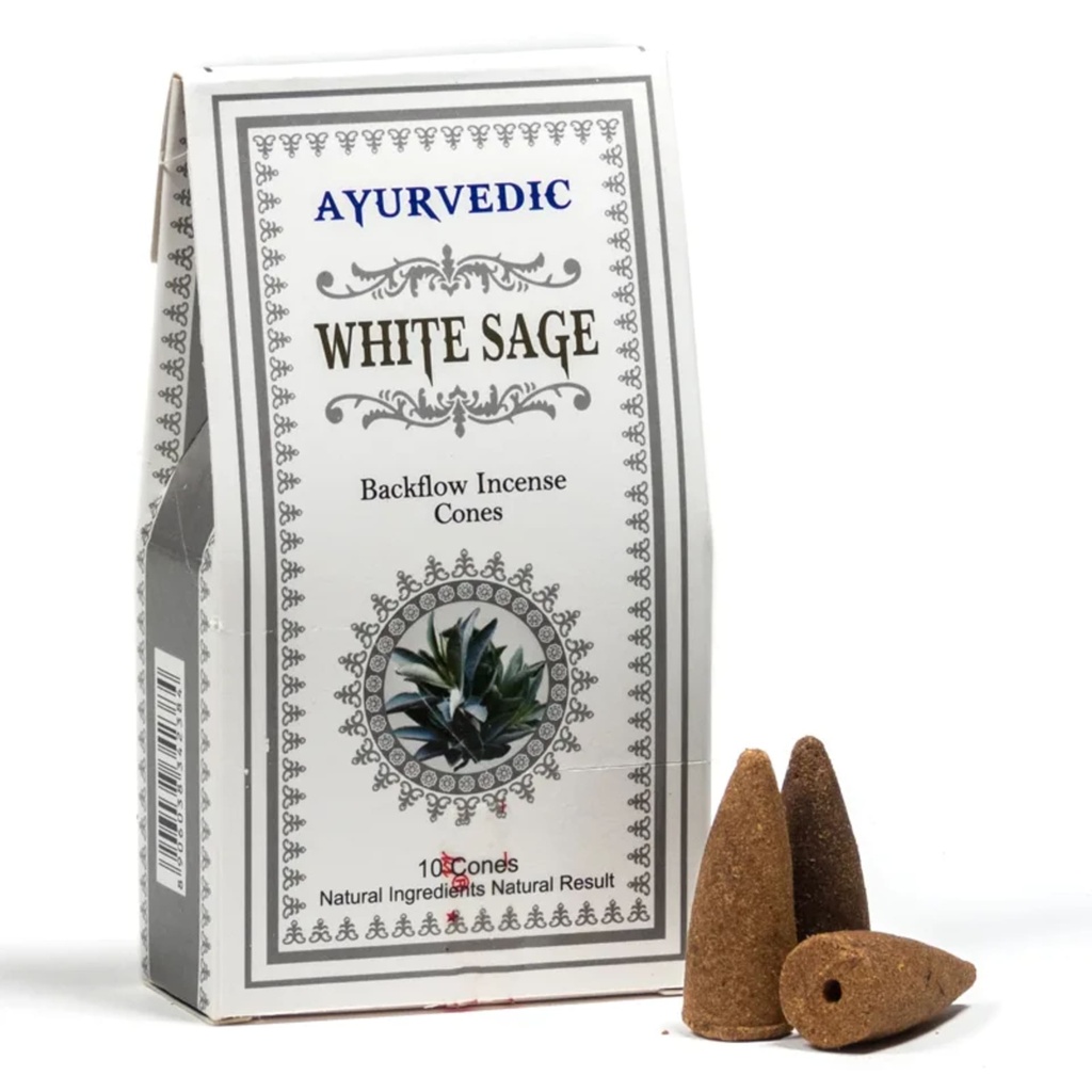 Cônes déncens à refoulement Ayurvedique Sauge Blanche 0