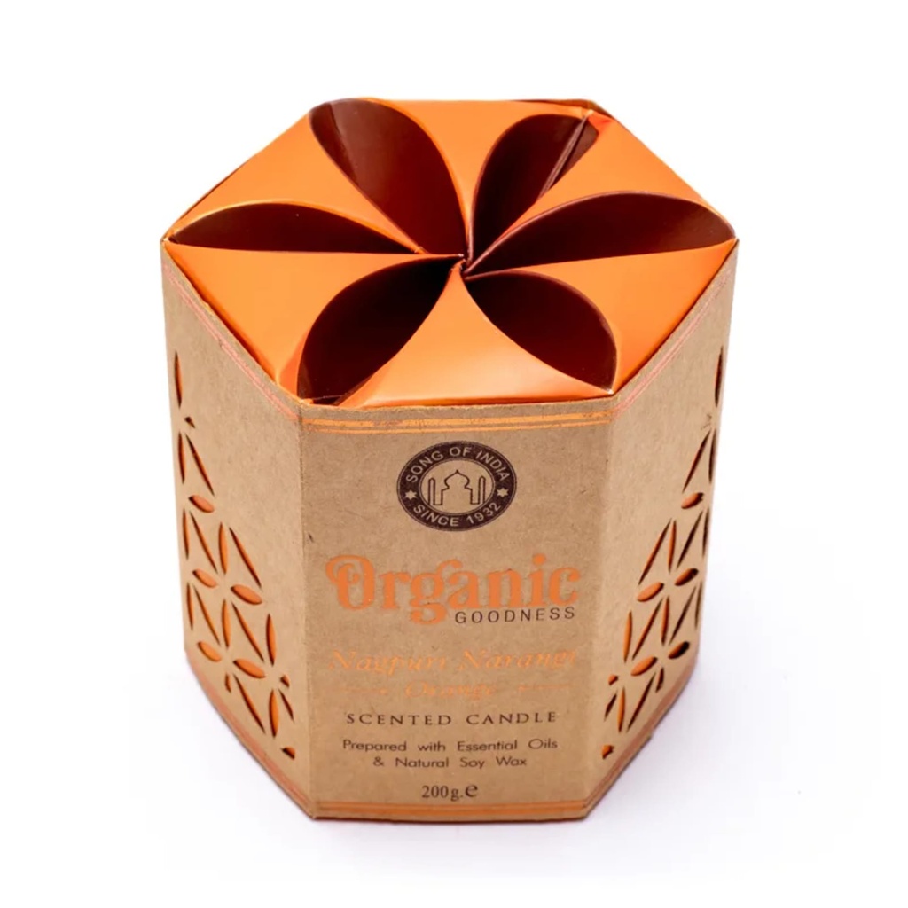Organic Goodness Bougie en cire d’Orange 1