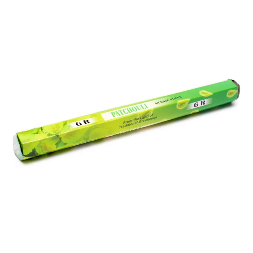 Encens Patchouli en boite hexagonale 0