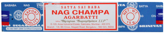 Encens Nag champa - 15 grs - Satya 1