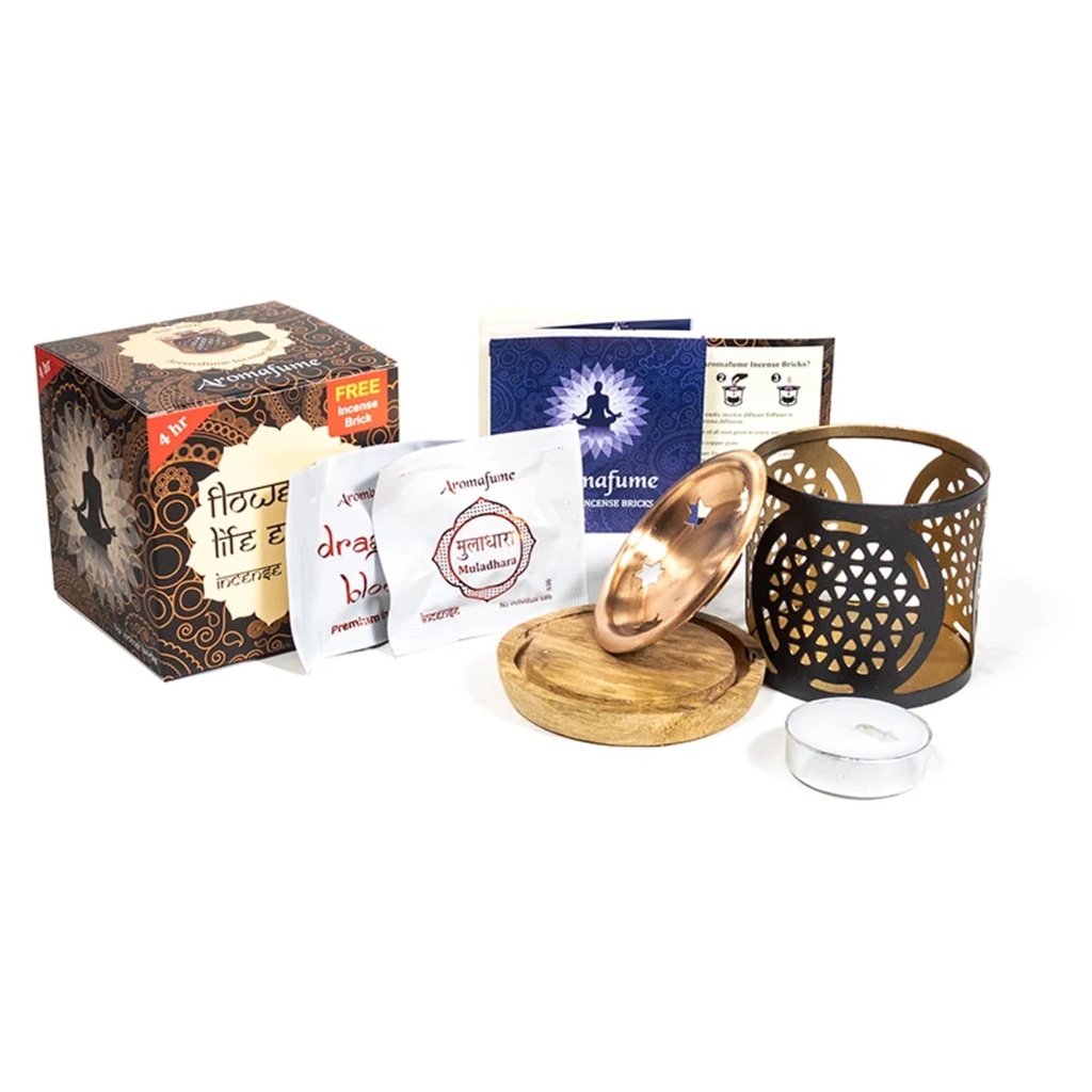 Aromafume Diffuseur d'Encens Exotique Fleur de Vie 1