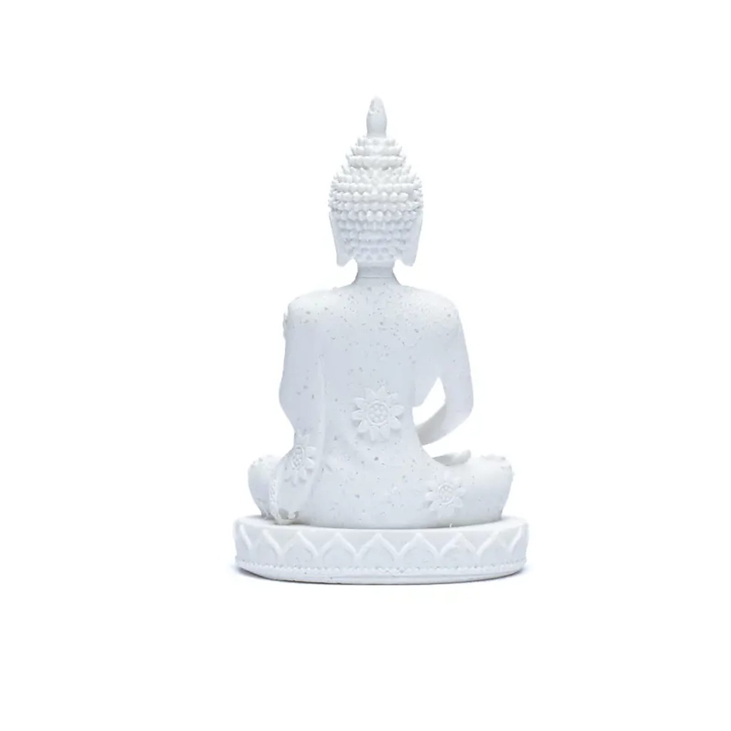 Statue Bouddha Méditation blanc 2