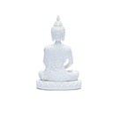 Statue Bouddha Méditation blanc 2