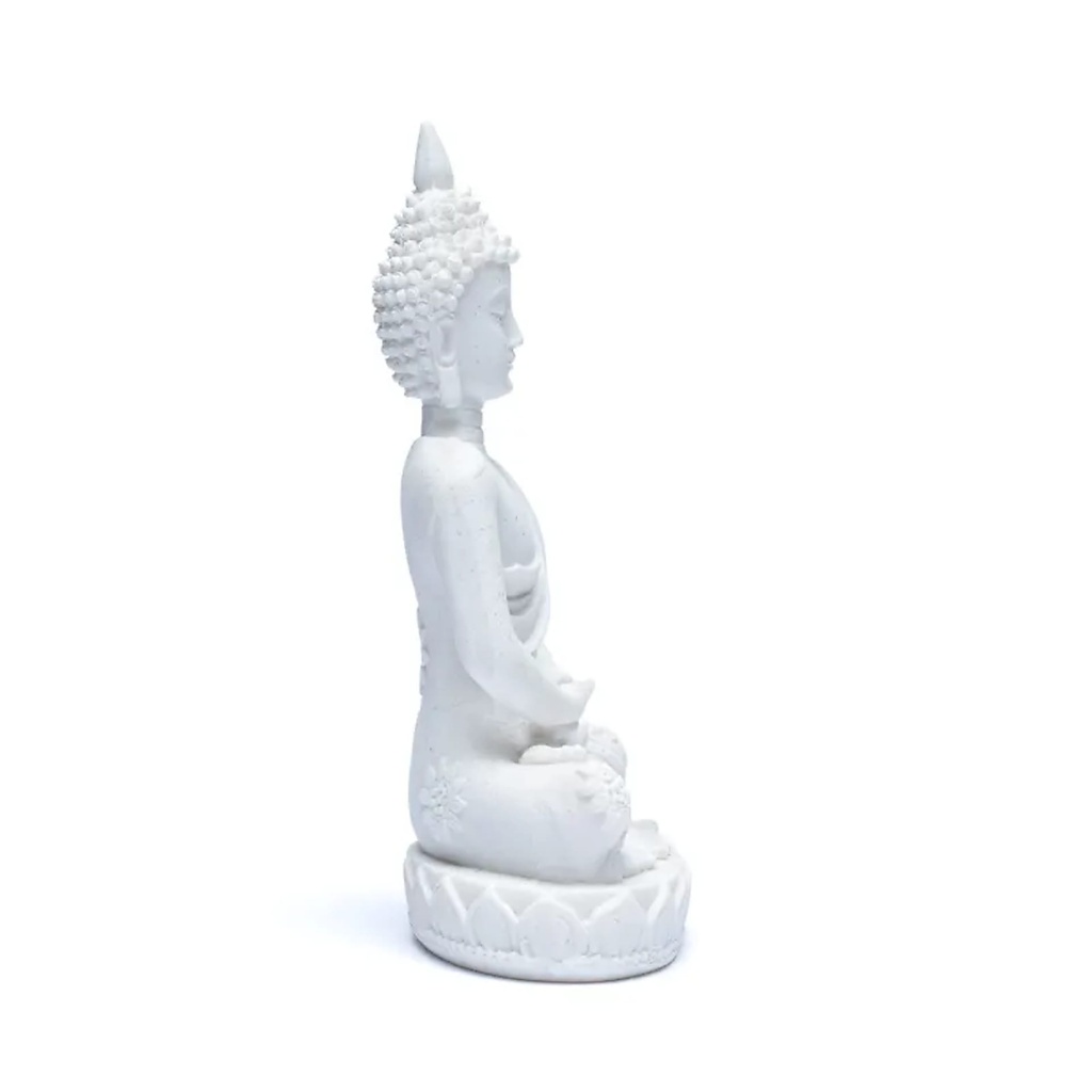 Statue de Bouddha de méditation blanche 1