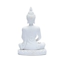 Statue de Bouddha de méditation blanche 2
