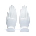 Namaste Mudra Mains avec Bouddha blanc 0