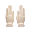 Namaste Mudra Mains avec Bouddhas couleur sable 0