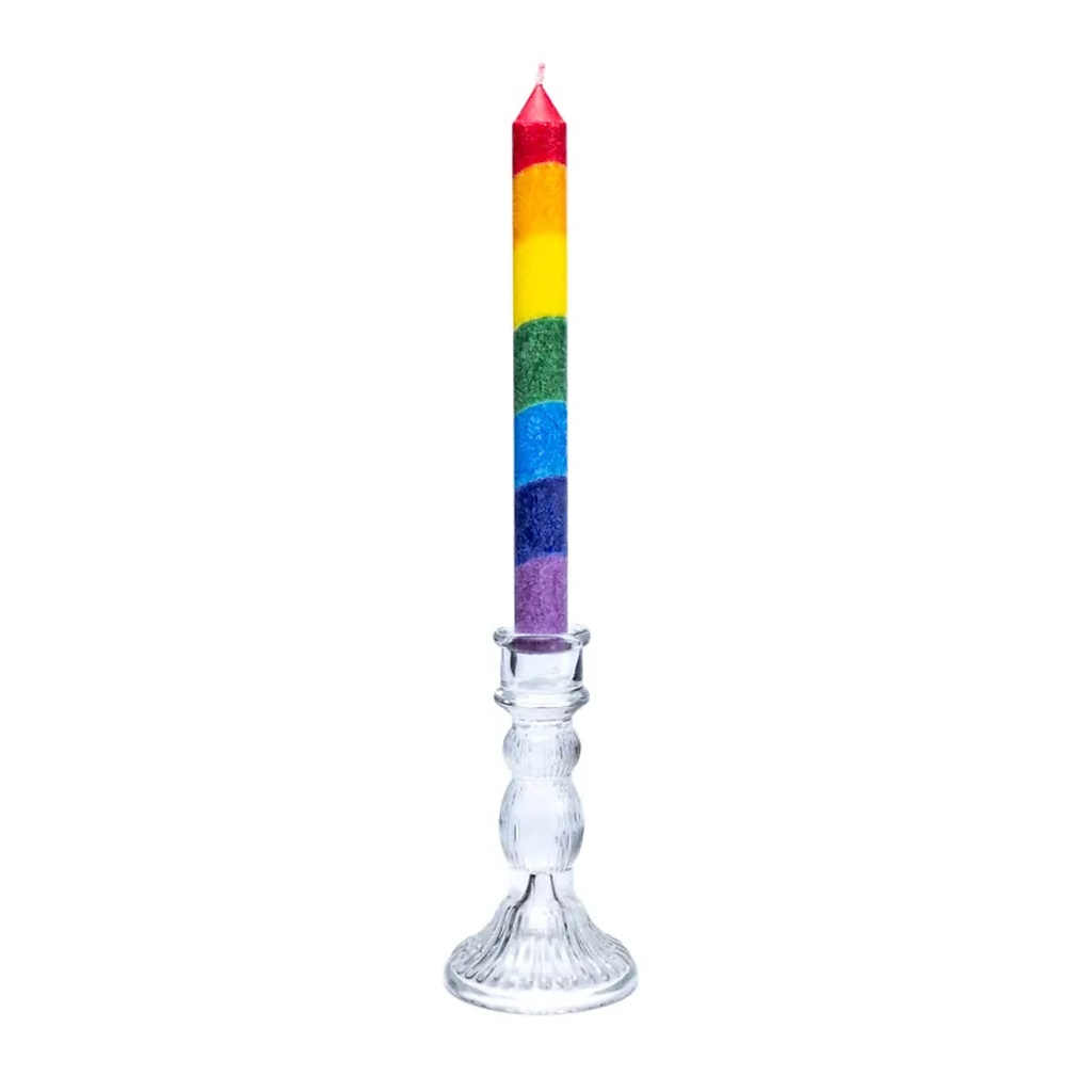 Bougeoir en verre pour bougie de table 0