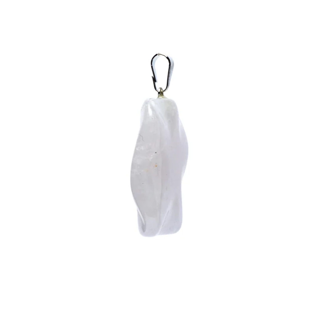 Pendentif quartz rose forme fantaisie 0