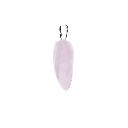Pendentif de quartz rose en forme de cœur 0