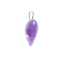 Pendentif en améthyste en forme de cœur 0