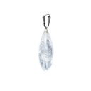 Pendentif en cristal de roche en forme de goutte 0