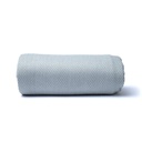 Serviette de yoga gris clair à pois PVC 0