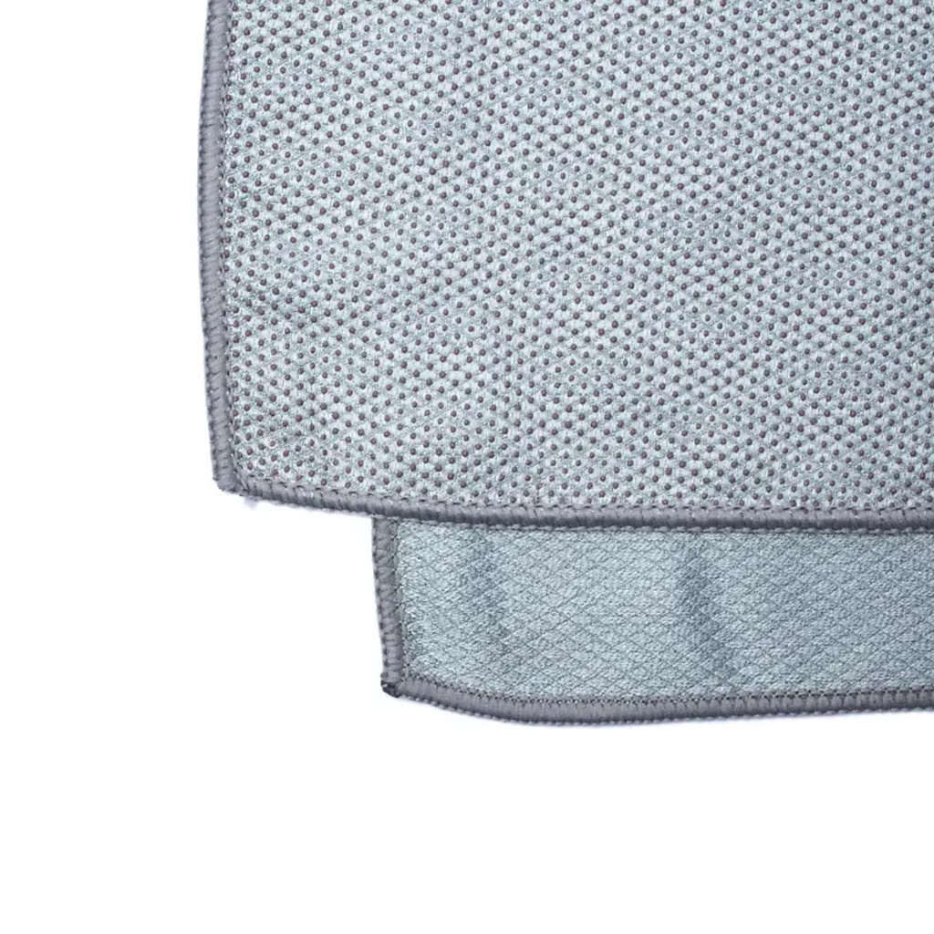 Serviette de yoga gris clair à pois PVC 1