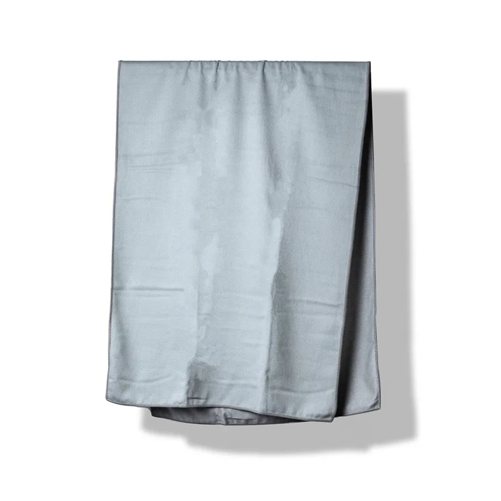 Serviette de yoga gris clair à pois PVC 2