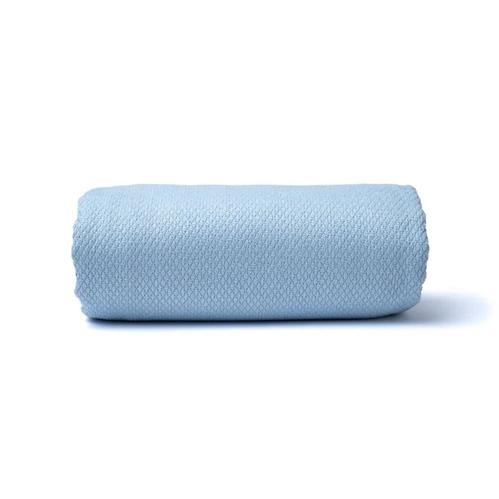 Serviette de yoga bleu clair à pois PVC 0