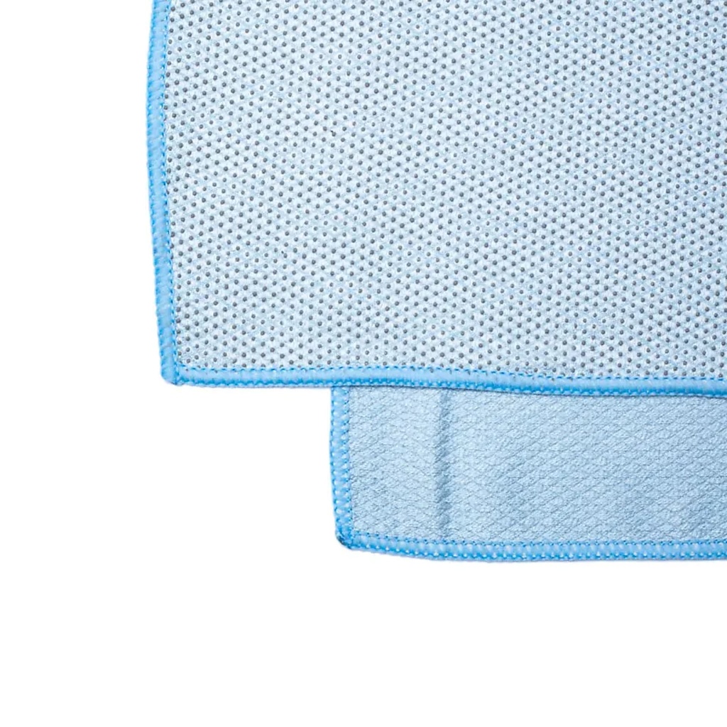 Serviette de yoga bleu clair à pois PVC 1
