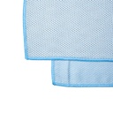 Serviette de yoga bleu clair à pois PVC 1