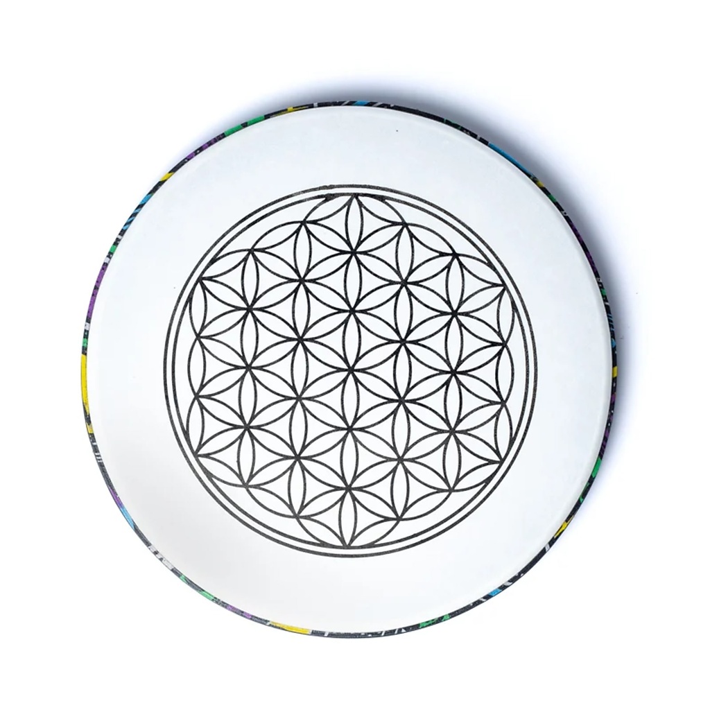 Tambour sur cadre Fleur de Vie XL 1