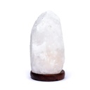 Lampe cristal de sel blanche avec câble et LED 0