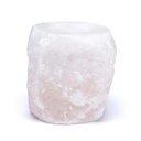 Photophore en cristal de sel blanc 1