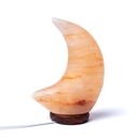 Lampe cristal de sel en forme de lune avec câble et LED 3