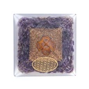 Orgonite Pyramide améthyste fleur de vie 0