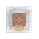 Orgonite Pyramide sélénite fleur de vie 0