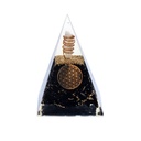 Orgonite Pyramide tourmaline fleur de vie 0