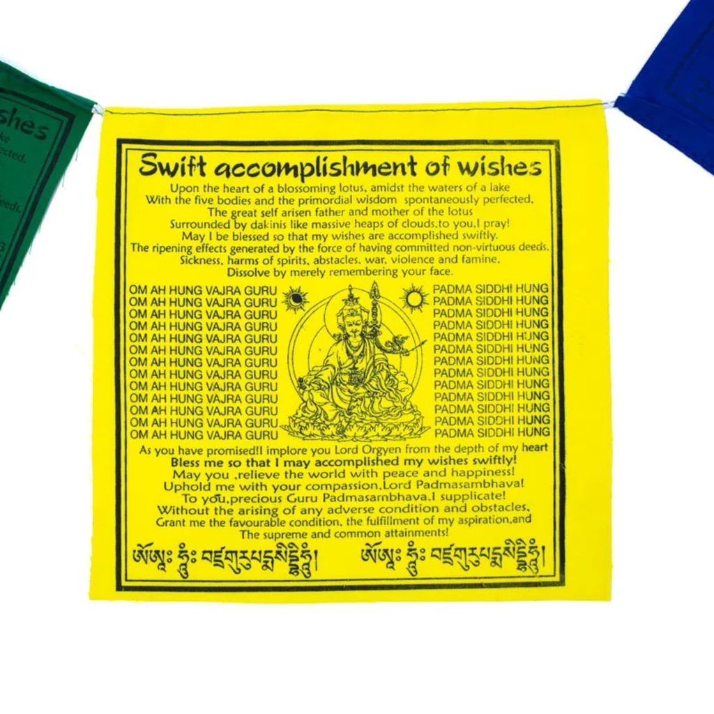Drapeaux de prière tibétains Gourou Rimpoché 4