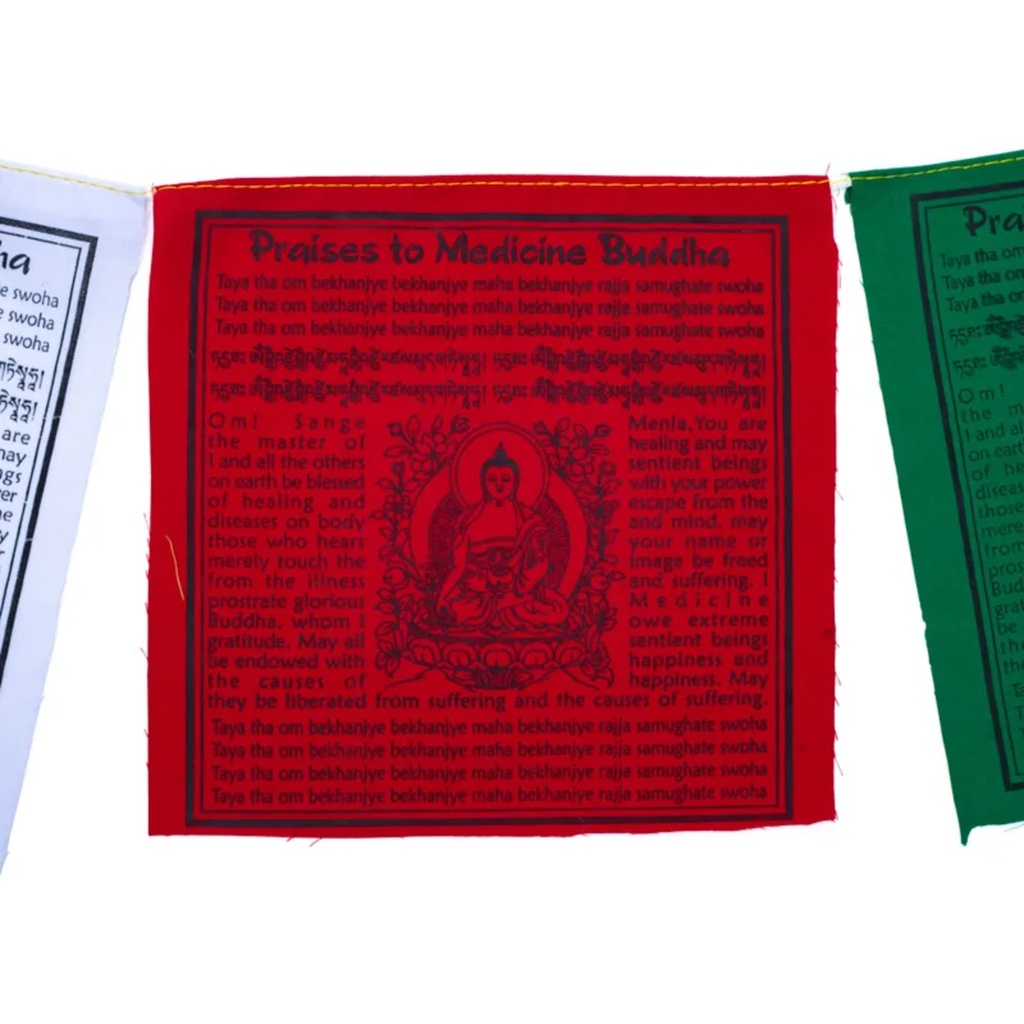 Drapeaux de prière tibétains Bouddha de la Médecine 2